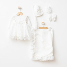 Комплект для хрещення Pugi Baby для дівчинки КП 7040